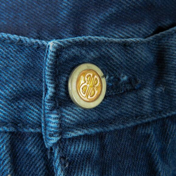 1990s Vintage Bill Blass Dark Wash Straight Leg Jeans 16L Waist 32" - Picture 5 of 8